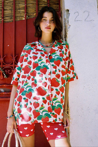 karavan clothing fashion spring summer 26 nai special issue collection zinnia shirt strawberries