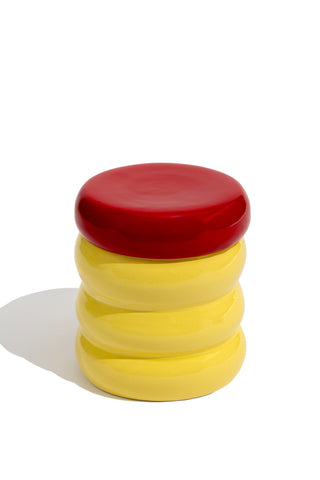 karavan clothing fashion fall winter 25 homecoming homeware collection ceramic jar yellow red