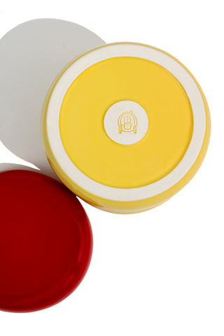 karavan clothing fashion fall winter 25 homecoming homeware collection ceramic jar yellow red