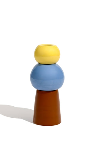 karavan clothing fashion fall winter 25 homecoming homeware collection candle holder light blue yellow brown