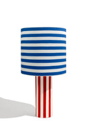 karavan clothing fashion fall winter 25 homecoming homeware collection lamp shade blue stripes