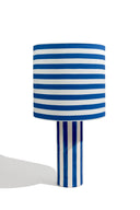 karavan clothing fashion fall winter 25 homecoming homeware collection lamp shade blue stripes