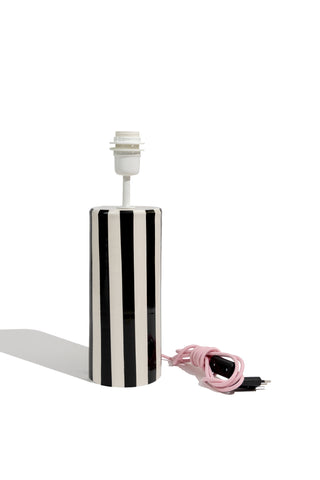 karavan clothing fashion fall winter 25 homecoming homeware collection table lamp black stripes