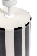 karavan clothing fashion fall winter 25 homecoming homeware collection table lamp black stripes