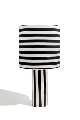 karavan clothing fashion fall winter 25 homecoming homeware collection lamp shade black stripes