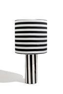 karavan clothing fashion fall winter 25 homecoming homeware collection table lamp black stripes