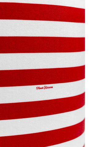karavan clothing fashion fall winter 25 homecoming homeware collection lamp shade red stripes