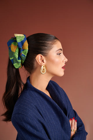 Rory Scrunchie (Pears/Blue)