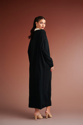 karavan clothing fashion autumn winter 24 collection johanne dress black