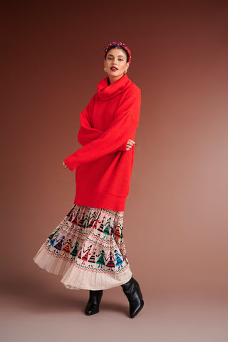 karavan clothing fashion autumn winter 24 collection vanya skirt ivory