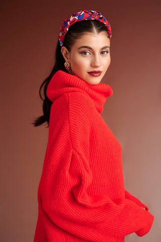 Penny Sweater (Coral Red)