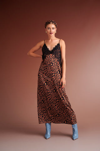 karavan clothing fashion autumn winter 24 collection chiara dress leopard