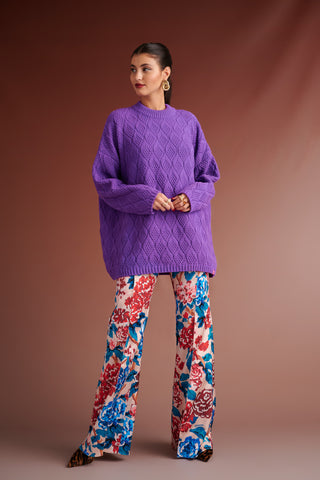 karavan clothing fashion autumn winter 24 collection brody sweater purple