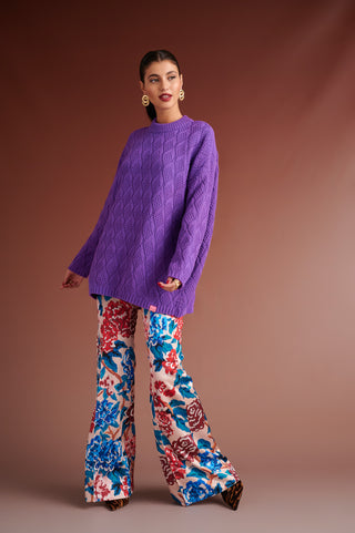 karavan clothing fashion autumn winter 24 collection brody sweater purple