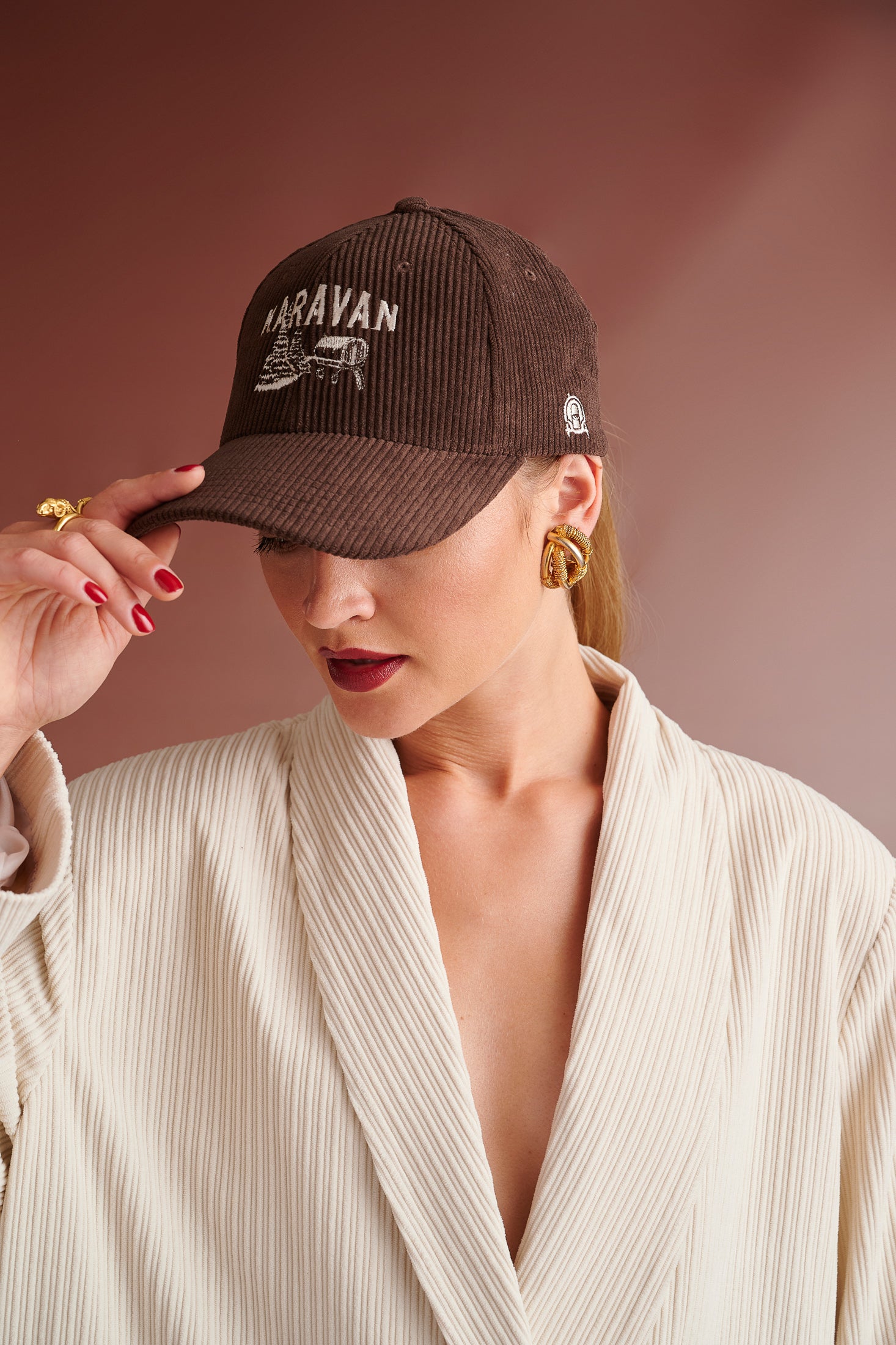 Brown dad hat sale
