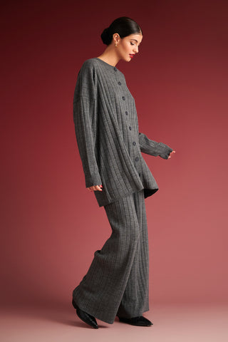 krvn by karavan clothing fashion autumn winter 24 collection felippe cardigan grey