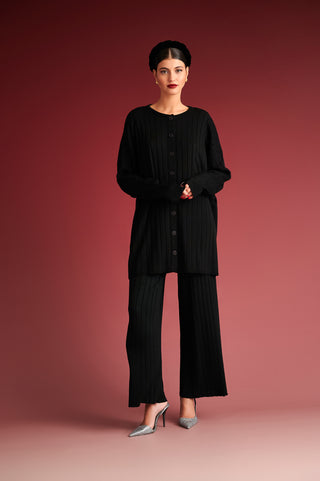 krvn by karavan clothing fashion autumn winter 24 collection felippe cardigan black