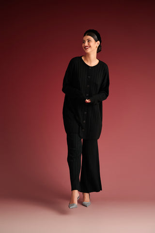krvn by karavan clothing fashion autumn winter 24 collection felippe cardigan black