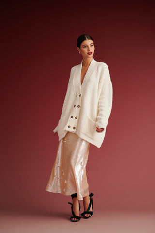 krvn by karavan clothing fashion autumn winter 24 collection bernard cardigan ivory