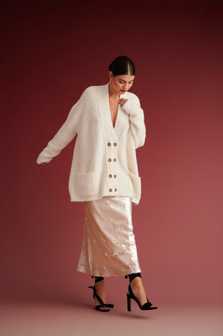 krvn by karavan clothing fashion autumn winter 24 collection bernard cardigan ivory