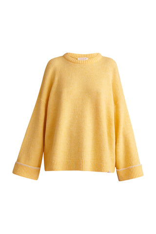 krvn by karavan clothing fashion autumn winter 24 collection lilou sweater lemon