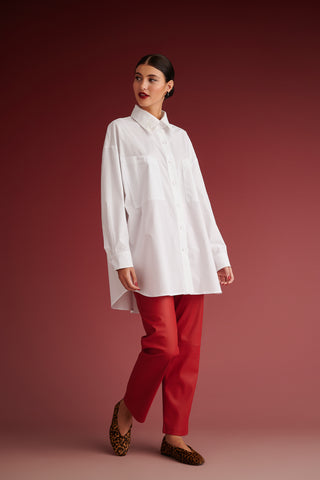 krvn by karavan clothing fashion autumn winter 24 collection margaret shirt white