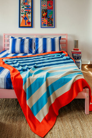 Blanket (Light Blue Stripes)