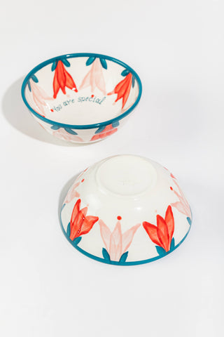 Ceramic Bowl (Flowers)