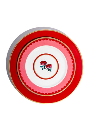 Porcelain Dinner Plate (Red)