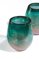 karavan clothing spring summer homeware collection water glass green pink