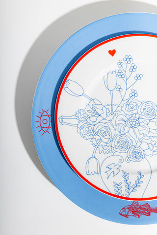 Porcelain Starter Plate (Summer Symbols)