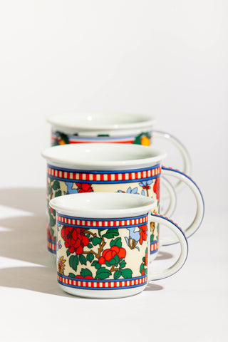 Mini Porcelain Mug (Flowers)