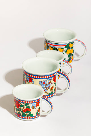 Mini Porcelain Mug (Flowers)