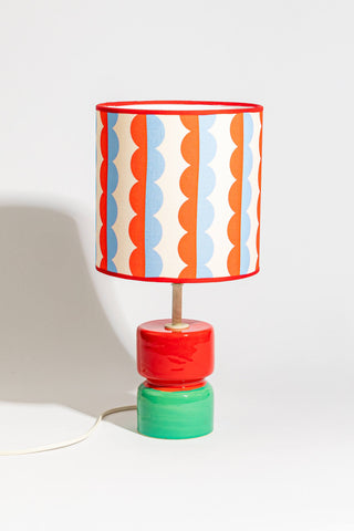Table Lamp (Red/Mint)