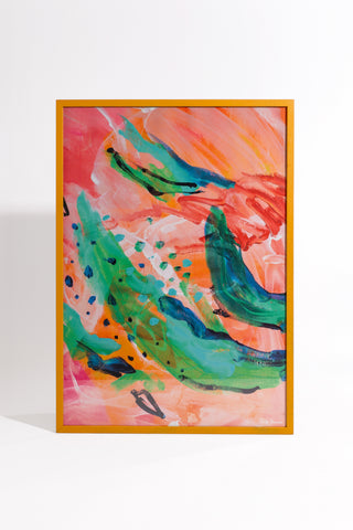 karavan clothing fashion spring summer 24 that moment homeware collection art print abstract green