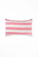 karavan clothing fashion spring summer 24 that moment homeware collection knitted pillow case pink orange stripes