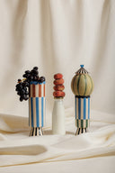 karavan clothing fashion spring summer 24 that moment homeware collection vase stripes light blue brown