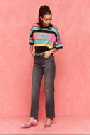 karavan fall winter 26' collection darling tee black fuchsia pink lines