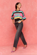 karavan fall winter 26' collection darling tee black fuchsia pink lines