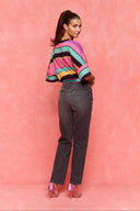 karavan fall winter 26' collection darling tee black fuchsia pink lines