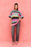 karavan fall winter 26' collection darling tee black fuchsia pink lines
