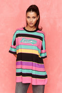 karavan fall winter 26' collection darling tee black fuchsia pink lines