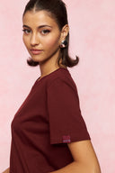 karavan fall winter 26' collection helia tee set bordeaux brown