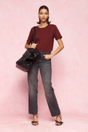 karavan fall winter 26' collection helia tee set bordeaux brown