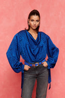 karavan fall winter 26' collection nana top blue