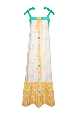 karavan clothing fashion spring summer 26 nai weekendwear collection aelia dress checked yellow