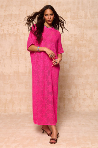 karavan clothing fashion spring summer 26 nai collection agatha knitted dress pink