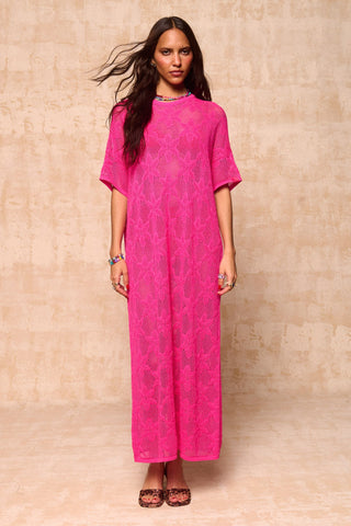 karavan clothing fashion spring summer 26 nai collection agatha knitted dress pink