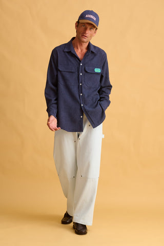 karavan clothing fashion fall winter 25 homecoming men collection alan shirt dark blue