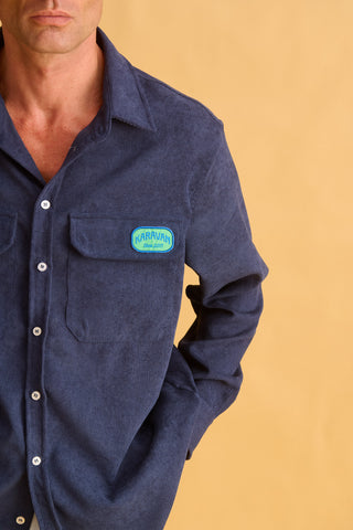 karavan clothing fashion fall winter 25 homecoming men collection alan shirt dark blue